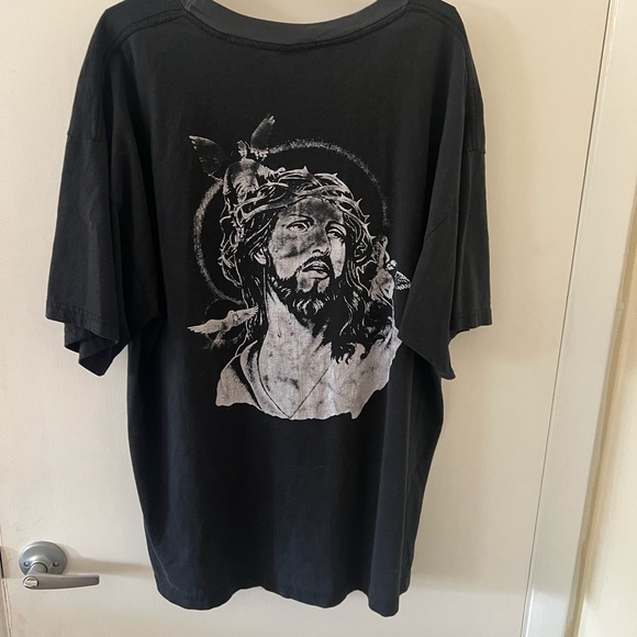 US Eagle T-Shirt Other - Vintage 90s Jesus with Angel Single Stitch Black T-shirt Graphics on Both Sides